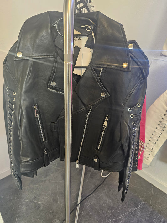 Lederjacke schwarz